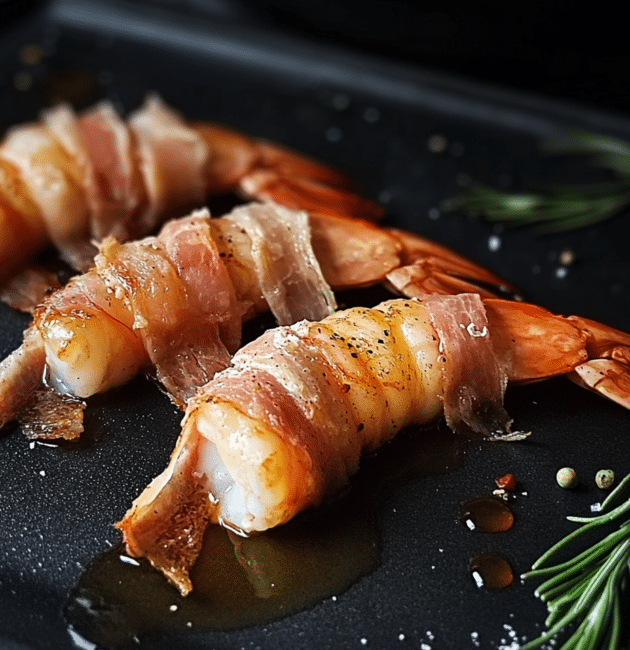 gamberi al lardo ricetta